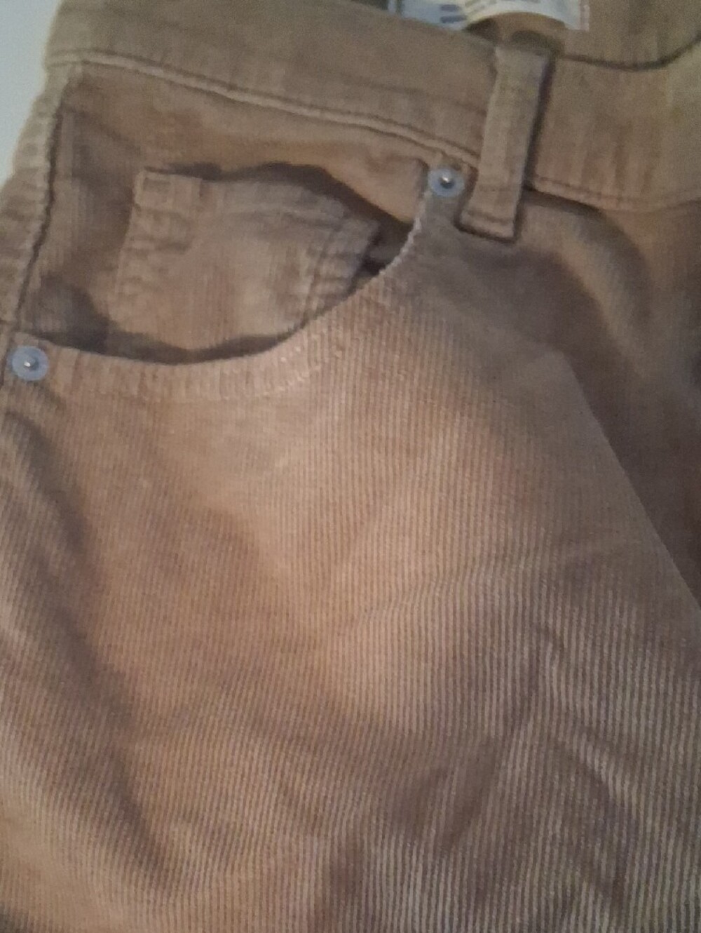 Universal Thread Tan Corduroy High Rise Easy Barrel Pants Size 10R - Picture 12 of 13